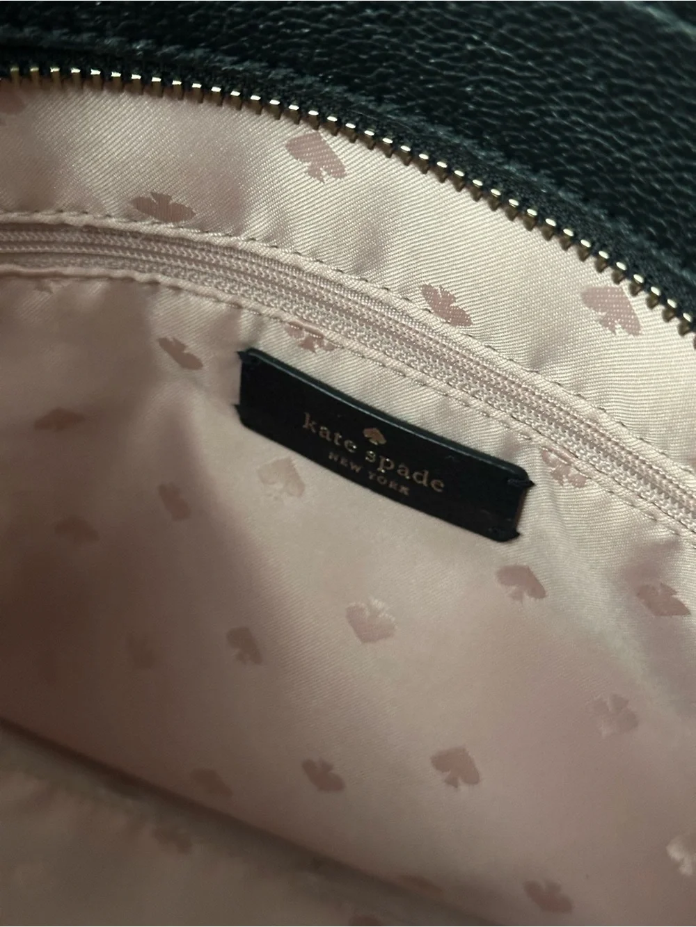 kate spade Black Structured Leather Tote